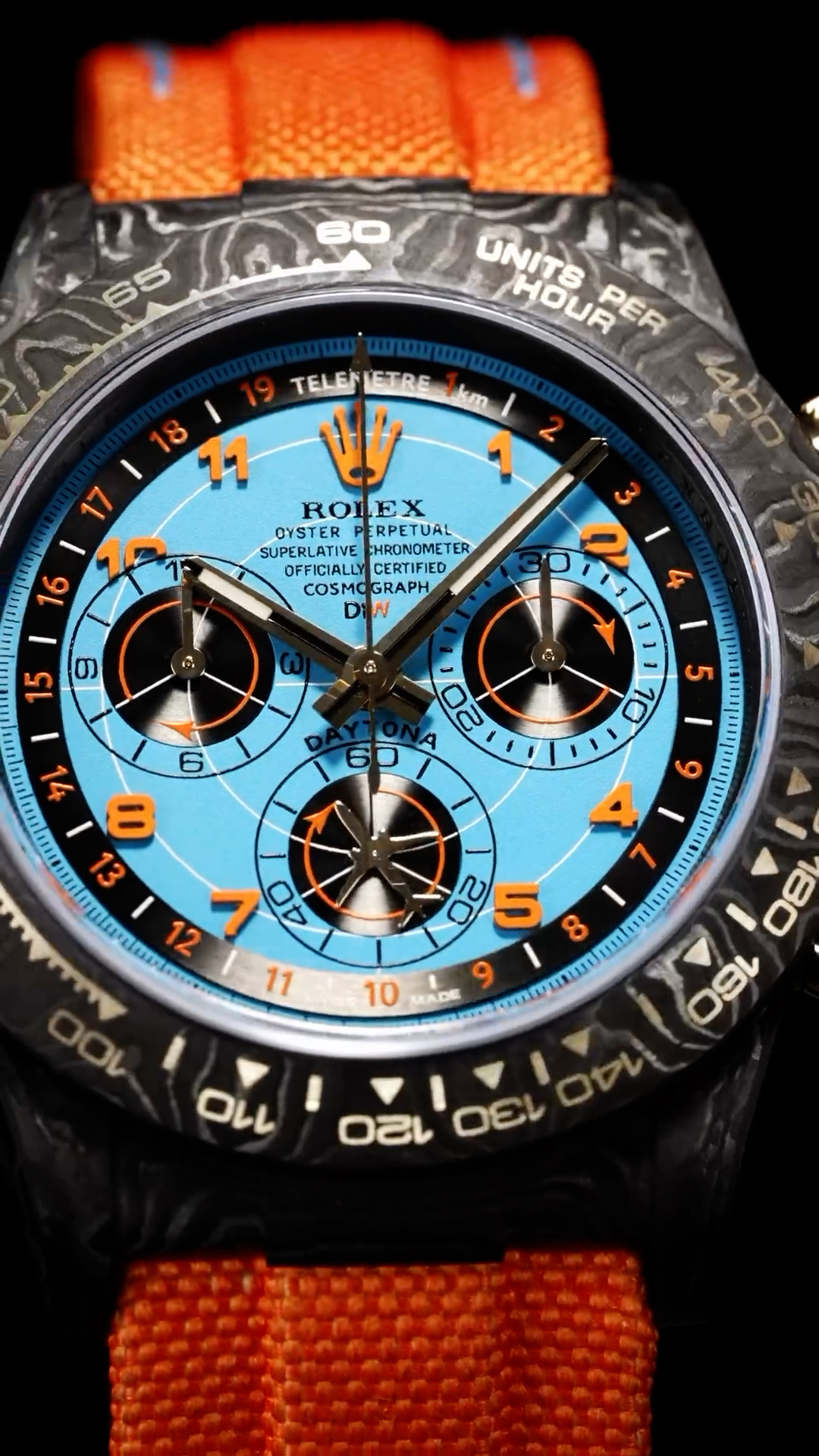 Rolex Carbon Daytona DiW AVIA AZURE BLUE