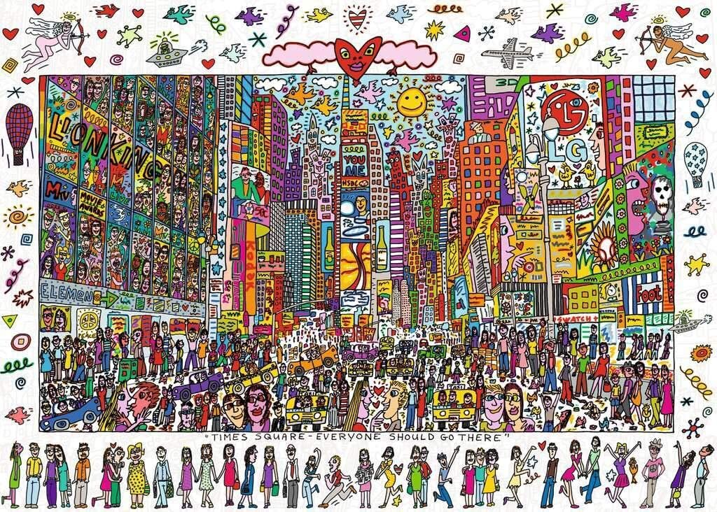 James Rizzi Times Square 1000 Piece Puzzle