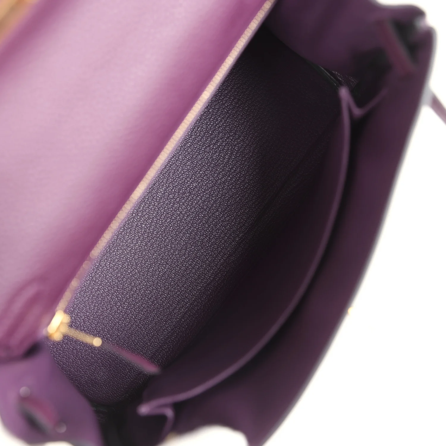 Hermes Kelly Retourne 25 Cassis Togo Gold Hardware