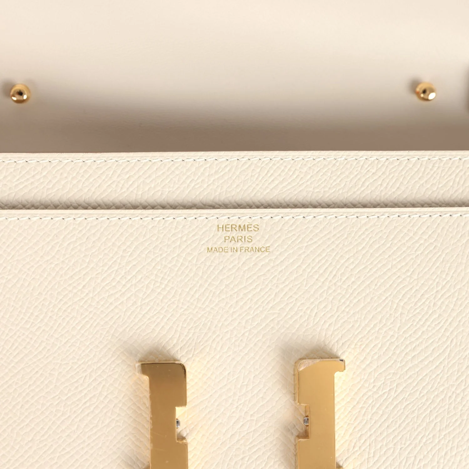 Hermes Constance To Go Wallet Craie Epsom Gold Hardware