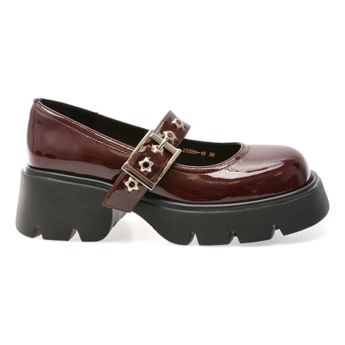 Pantofi GRYXX visinii, 23289, din piele naturala lacuita