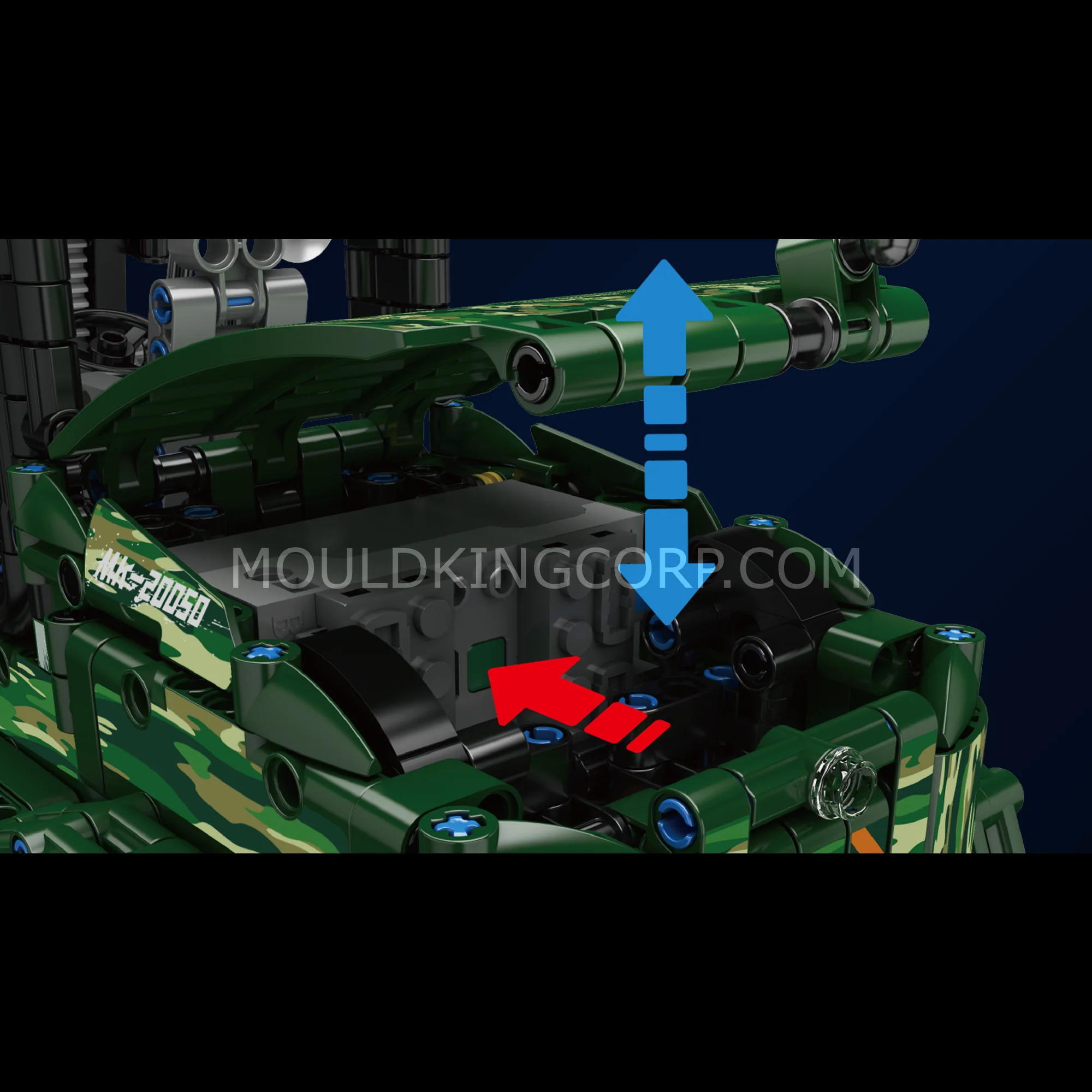 Mould King 20050 All-Terrain Forklift Building Set | 1,312 PCS