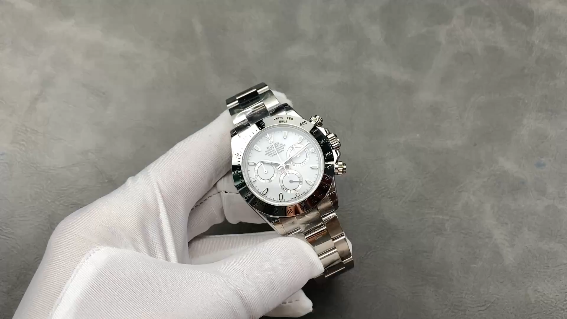 Rolex Daytona 116520 Stainless Steel Case White Dial 40MM Mens Replica Watch