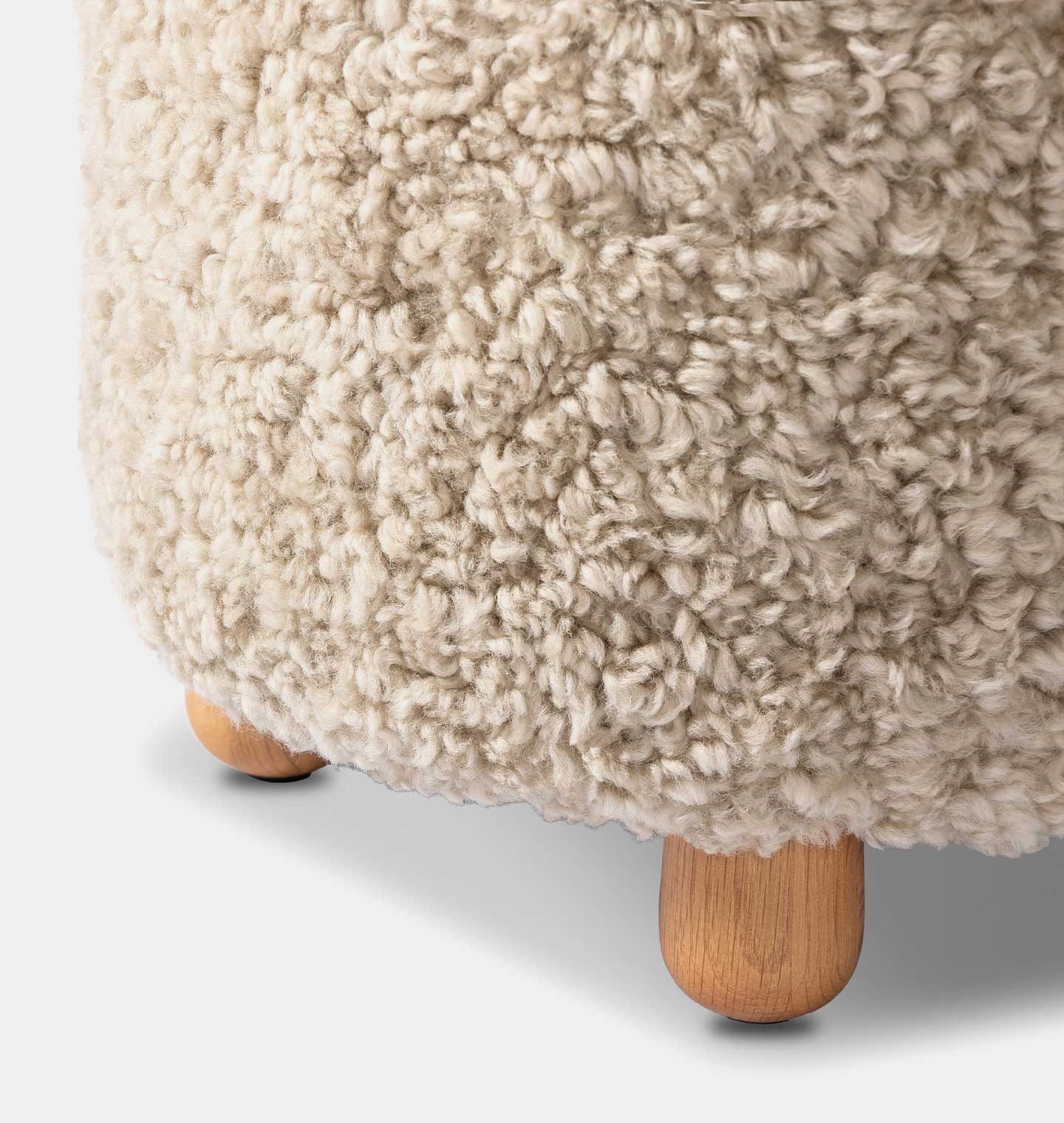 Tocho Shearling Footed Stool