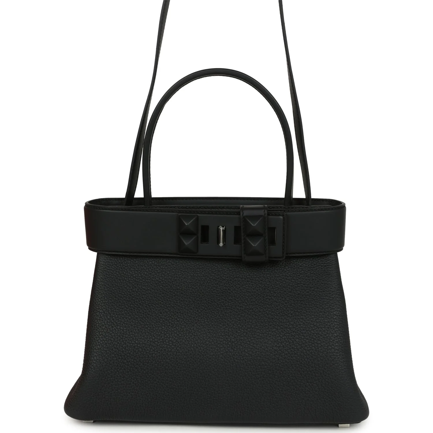 Hermes Medor Bag Black Togo and Swift Palladium Hardware