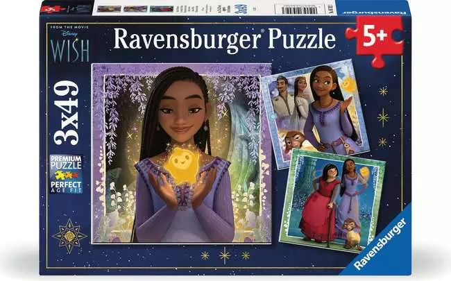 Children’s Jigsaw Puzzle Asha's Wish - 3x49 Pieces Puzzle