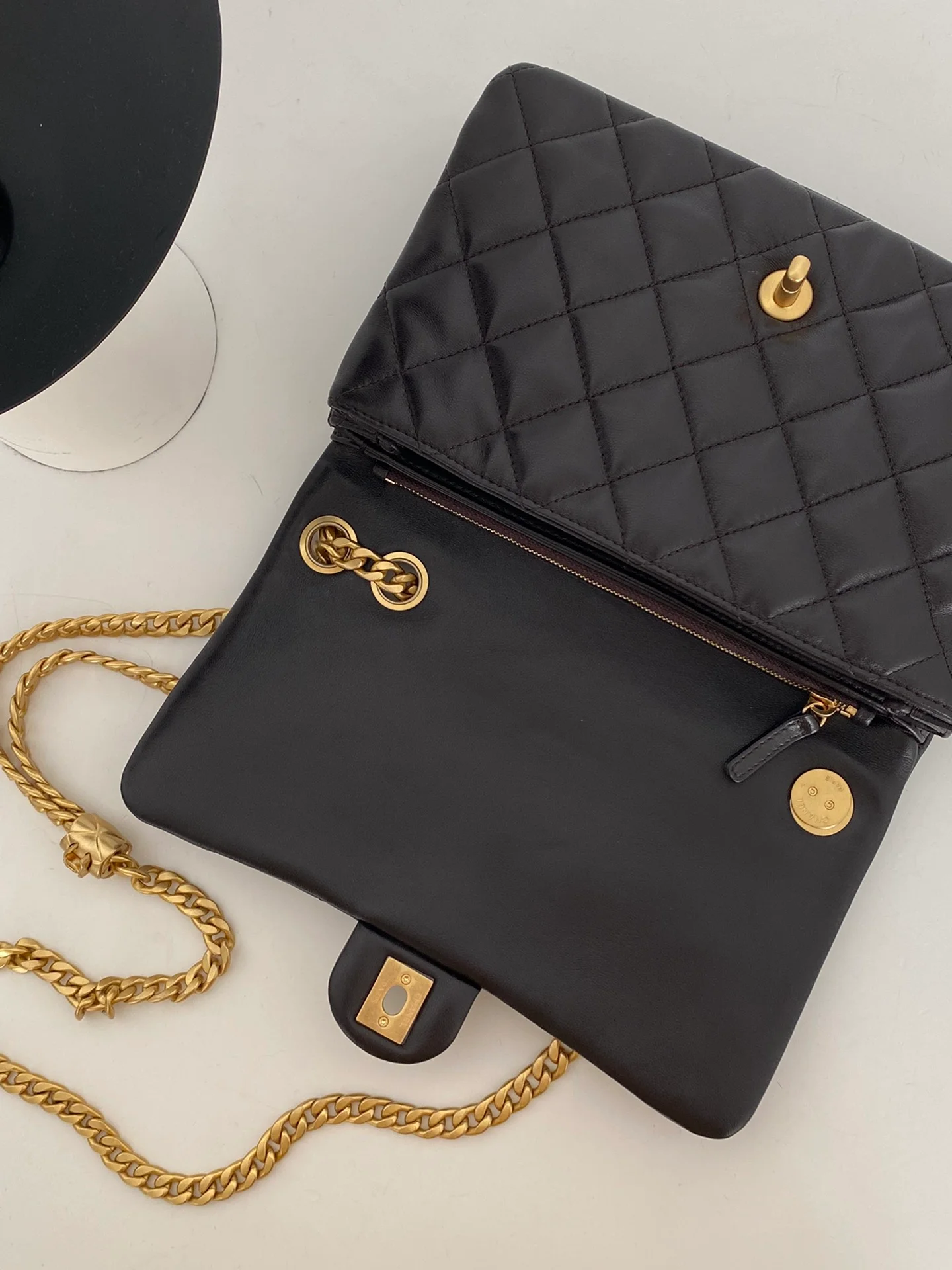 Chanel Small Flap Bag Black For Women, Women’s Bags 8.7in/22cm