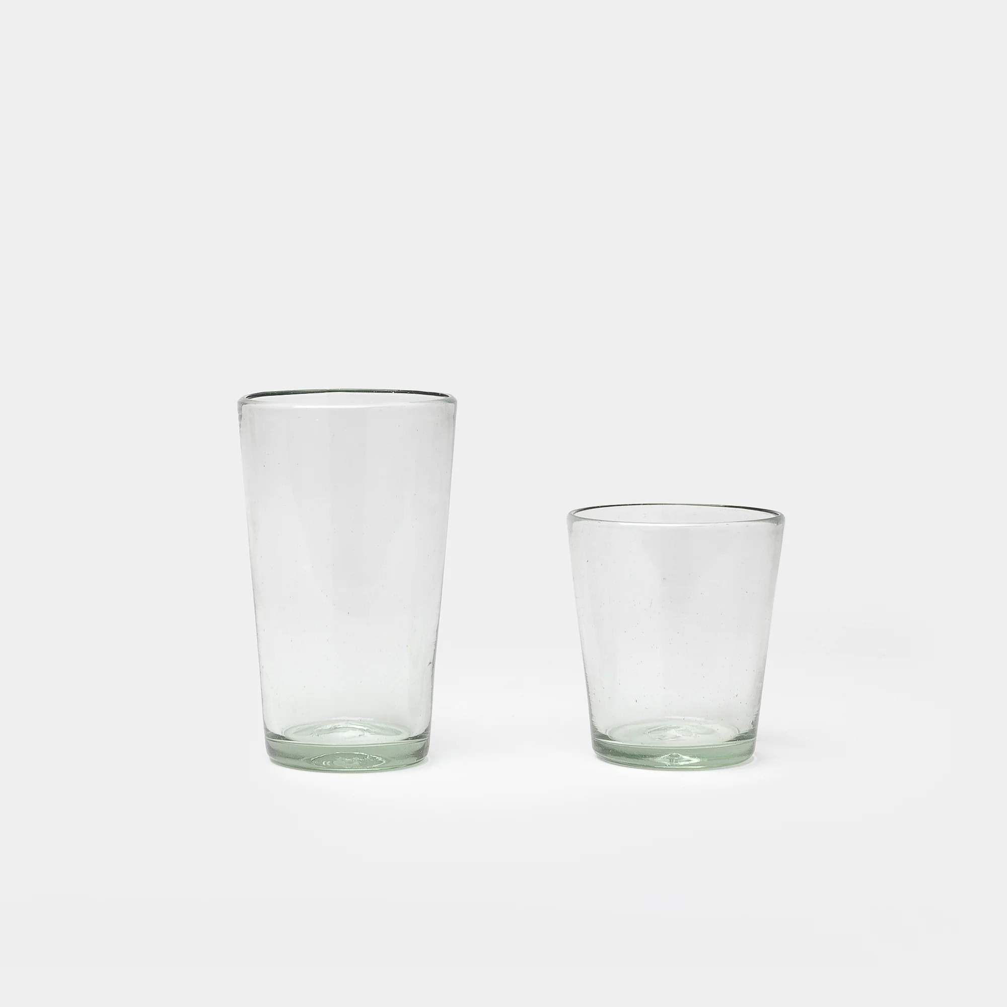 Tapered Recycled Glassware