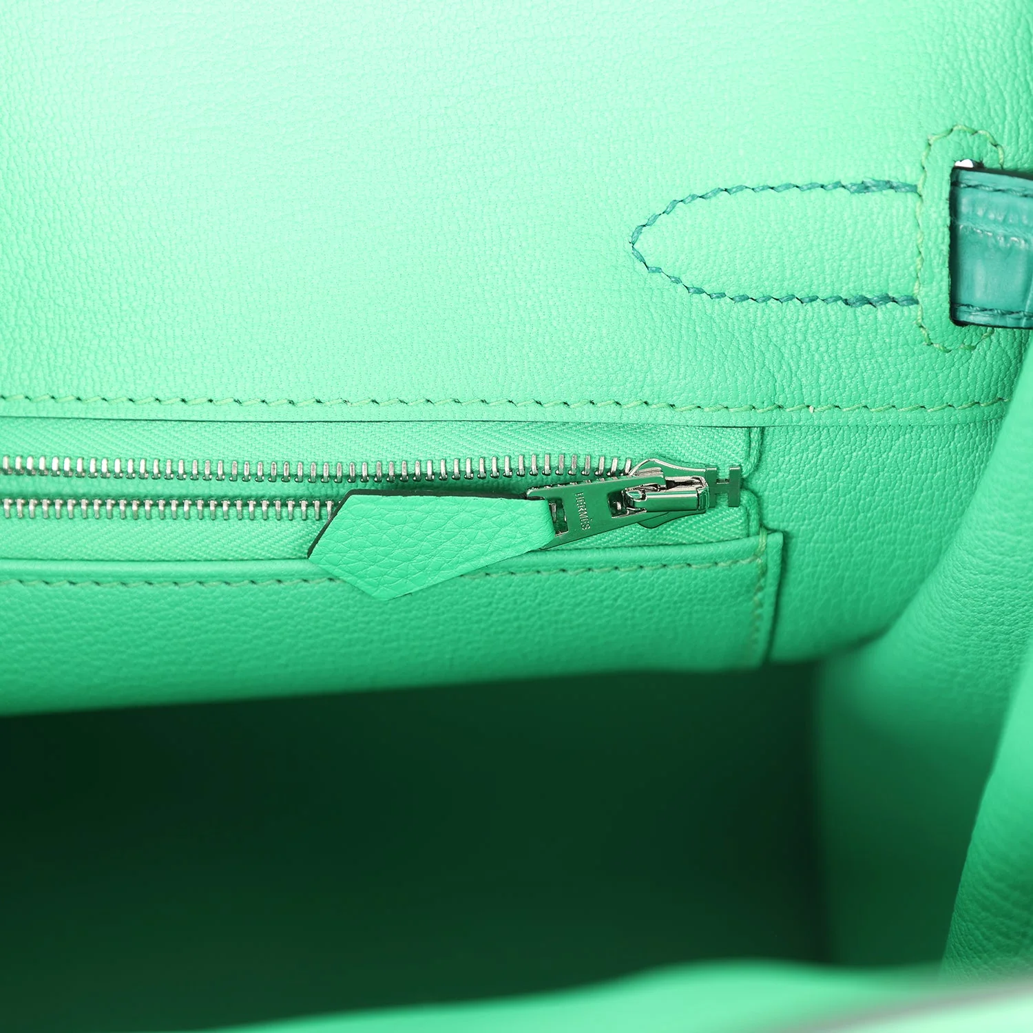 Hermes Birkin 30 Vert Comics Togo and Vert Jade Niloticus Crocodile Touch Palladium Hardware
