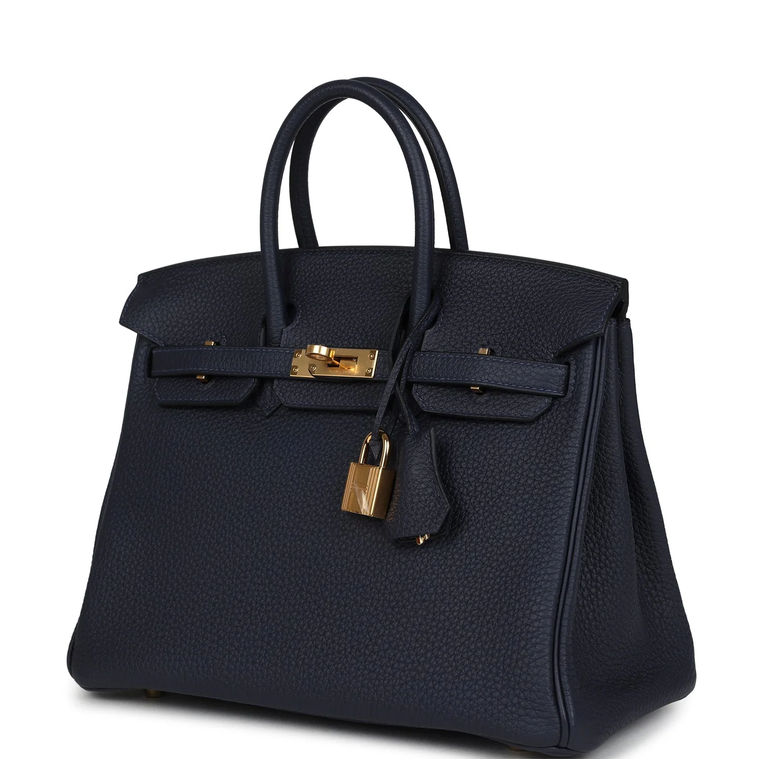 Hermes Birkin 25 Bleu Nuit Togo Gold Hardware