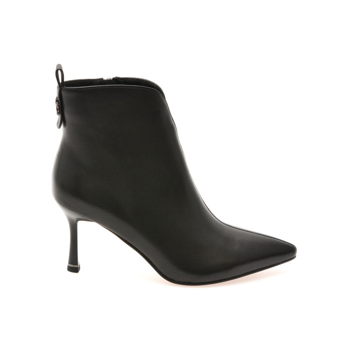 Botine elegante EPICA negre, A1501, din piele naturala