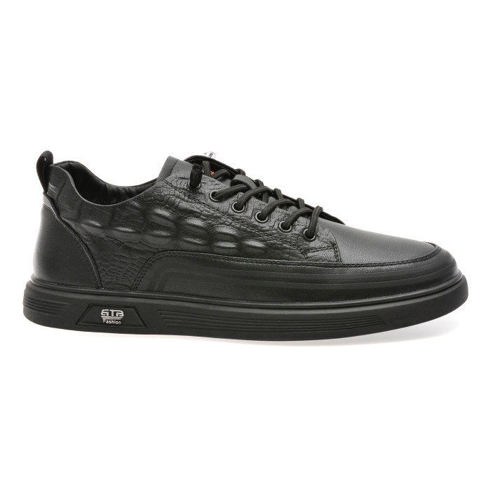 Pantofi sport BITE THE BULLET negri, 66118, din piele naturala