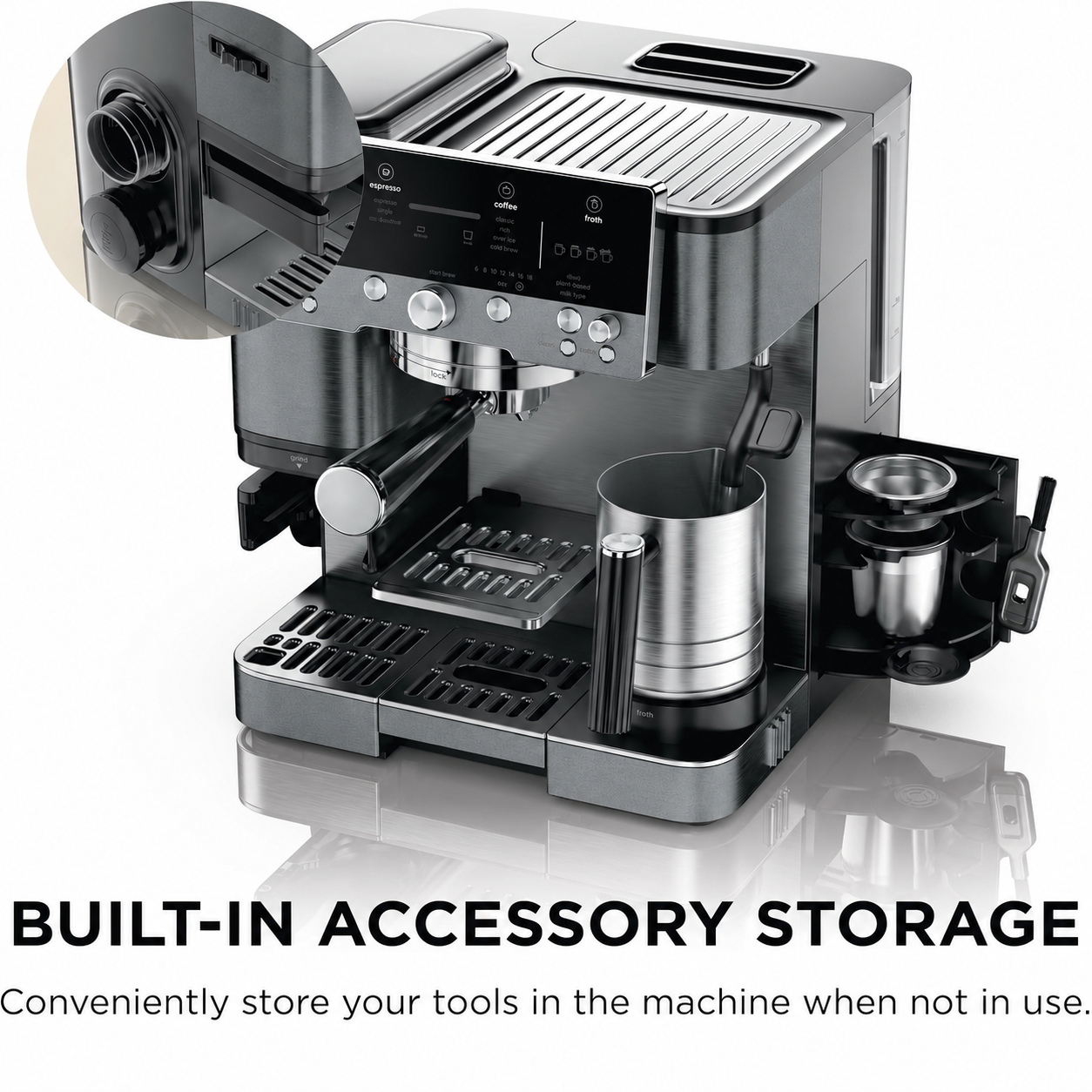 🔥Clearance Sale🔥Luxe Café Premier 3-in-1 Espresso Machine – Espresso, Drip Coffee & Cold Brew