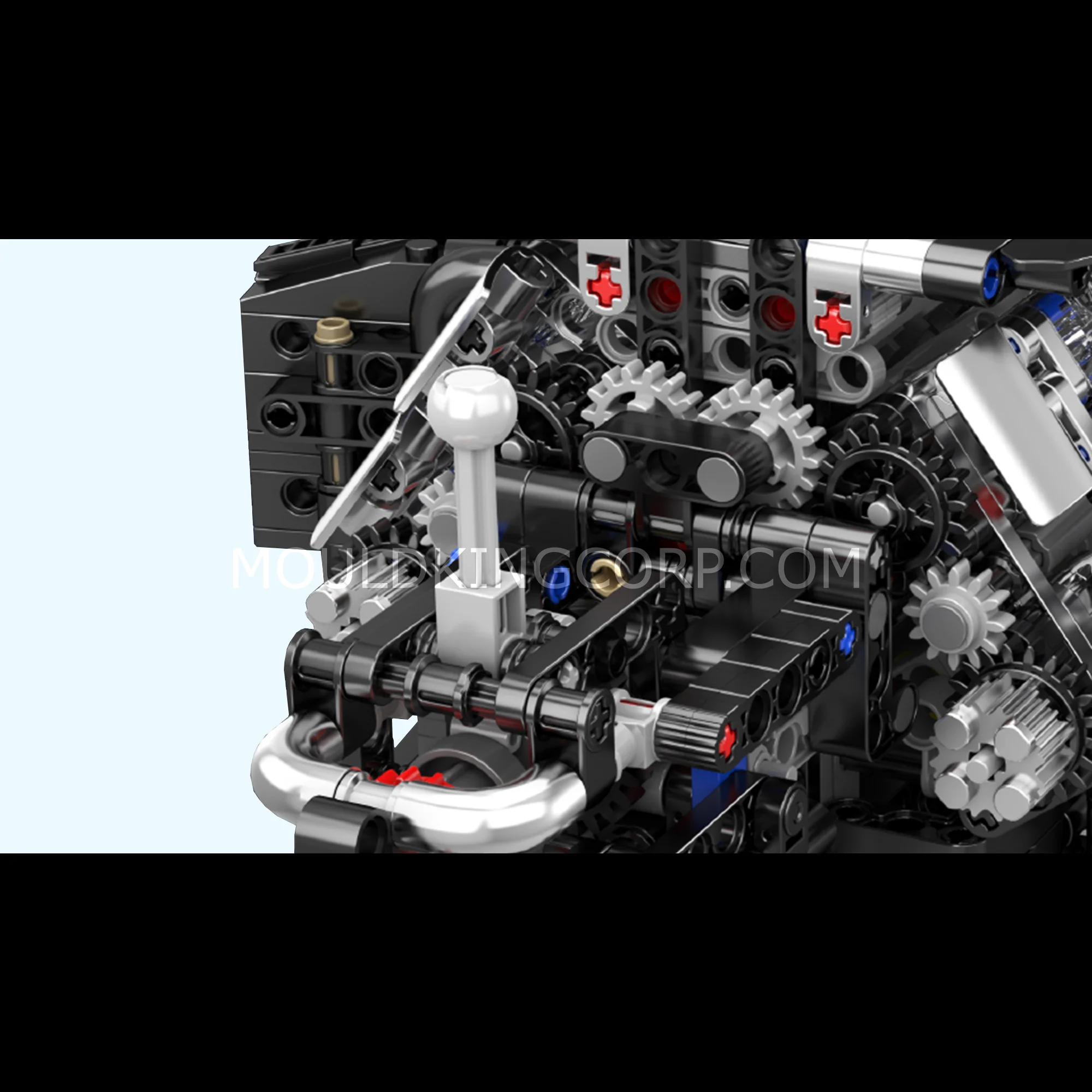 Mould King 10230 W12 Twin Turbo Engine Model Building Set | 871 Pcs