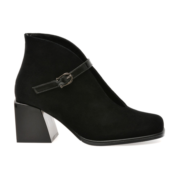Botine FLAVIA PASSINI negre, C41, din piele intoarsa