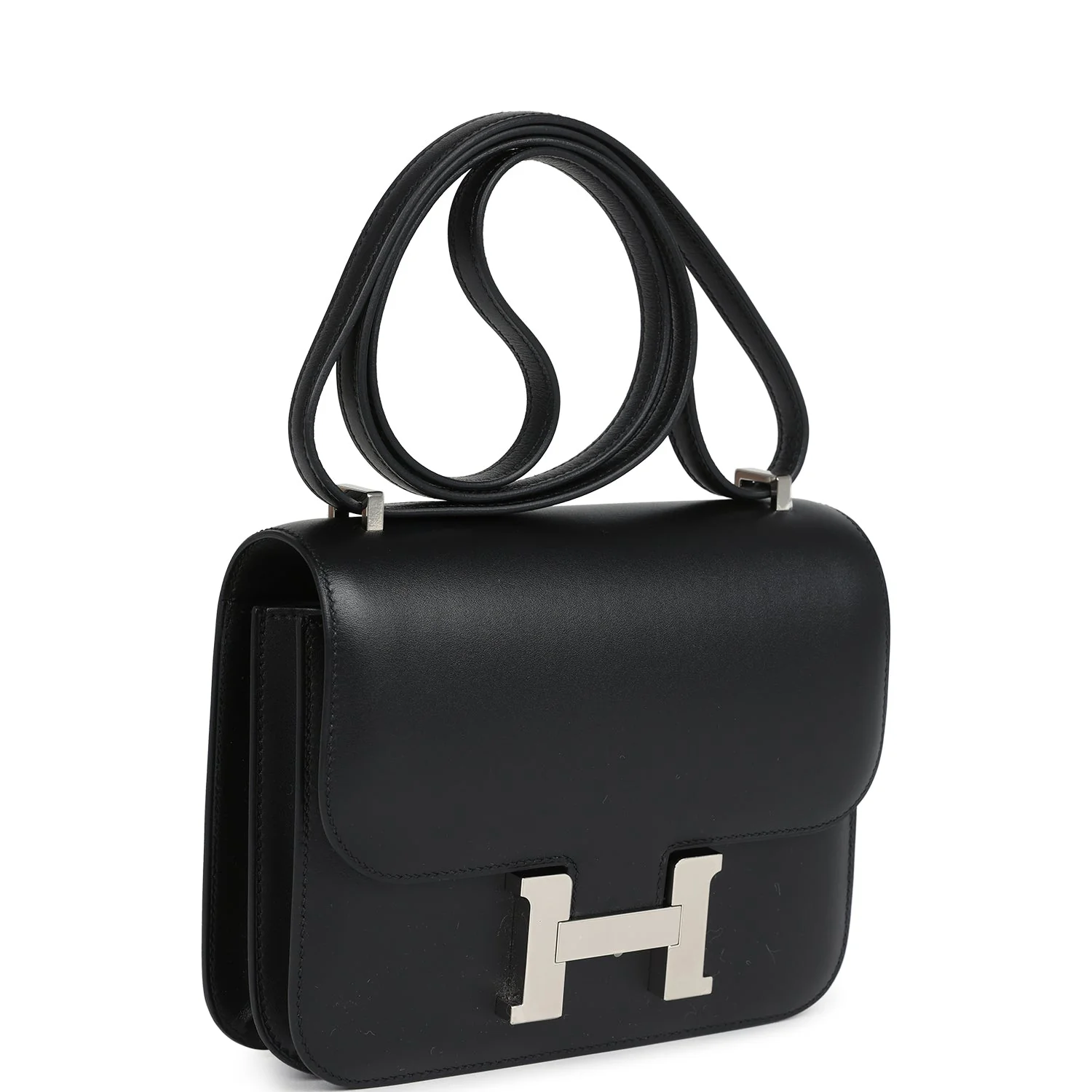 Hermes Constance 18 Black Tadelakt Palladium Hardware