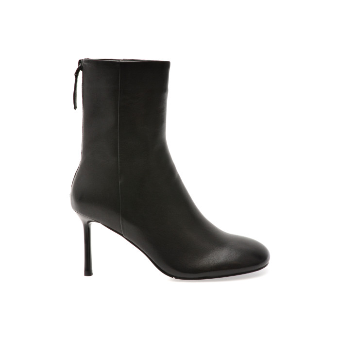 Botine elegante EPICA negre, EB927, din piele naturala