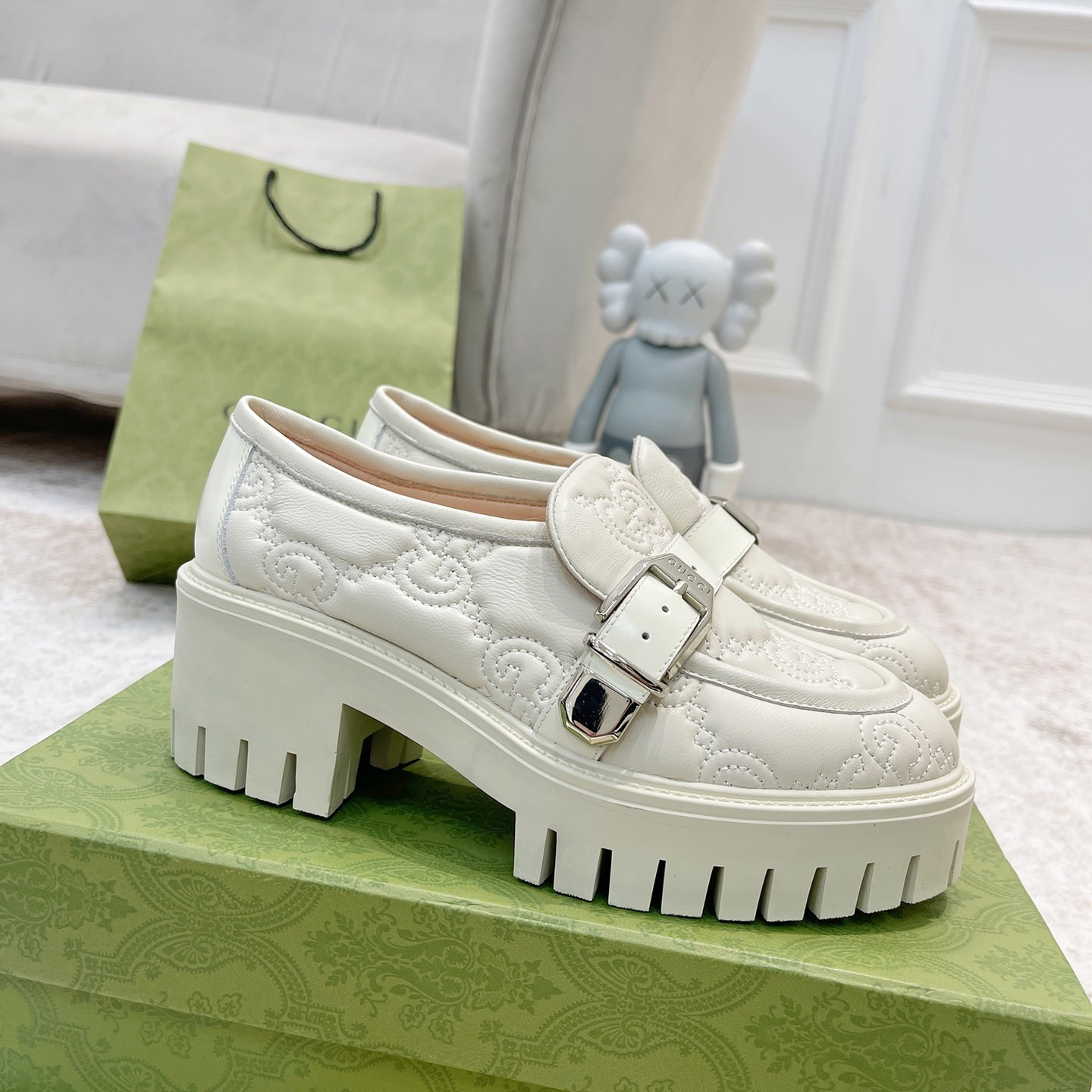 Gucci GG Matelassé Loafers Size 35-41 2-Color