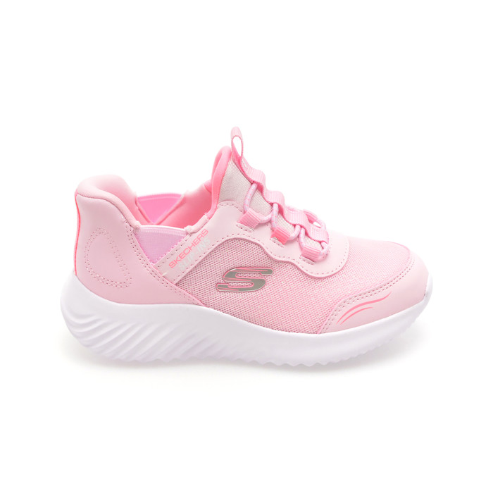 Pantofi sport SKECHERS roz, BOUNDER, din material textil