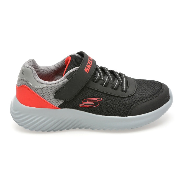 Pantofi sport SKECHERS negri, BOUNDER, din material textil