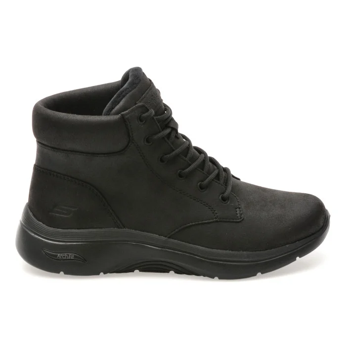 Ghete SKECHERS negre, GO WALK ARCH FIT 2.0 BOOT, din material textil