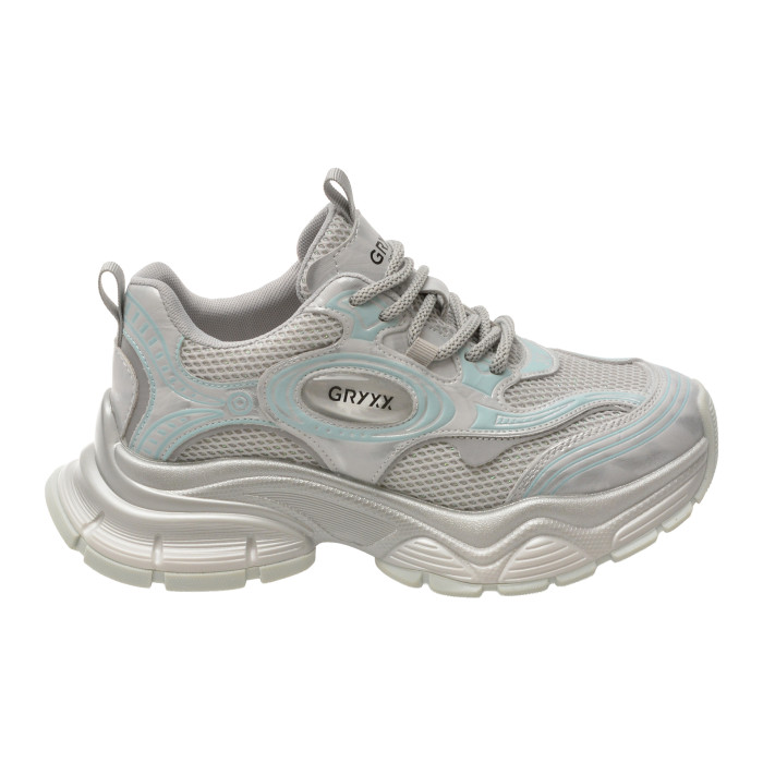Pantofi sport GRYXX argintii, 156, din material textil
