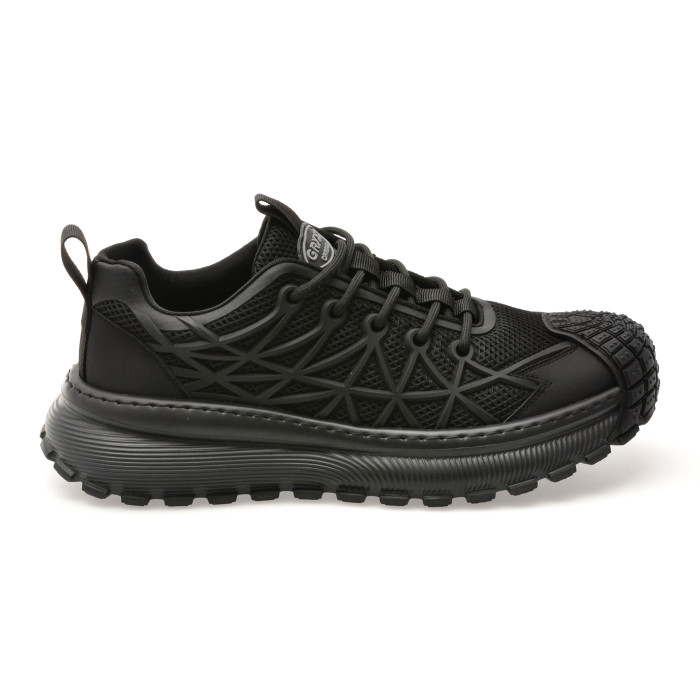Pantofi sport GRYXX negri, 61033, din material textil