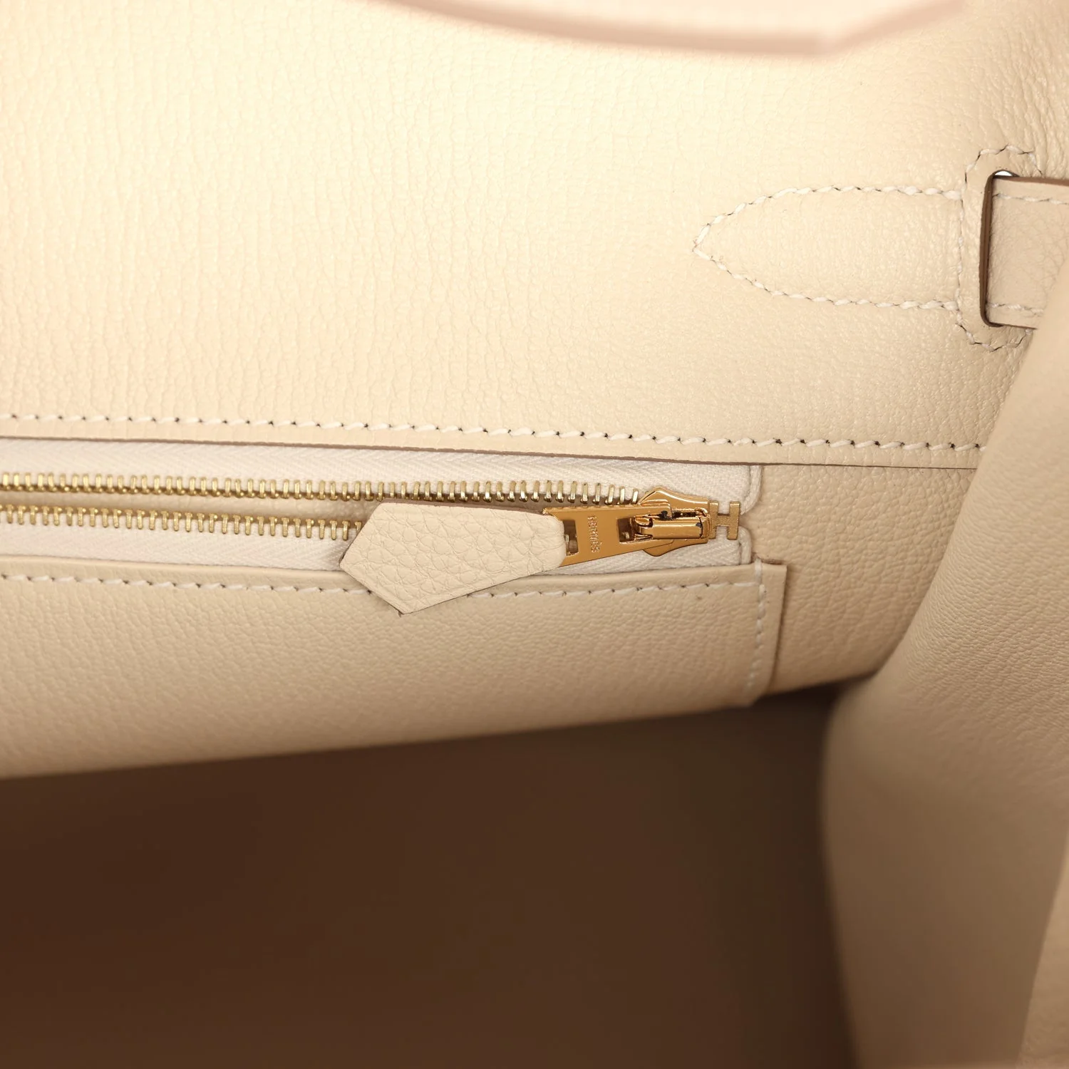 Hermes Birkin 35 Craie Togo Gold Hardware