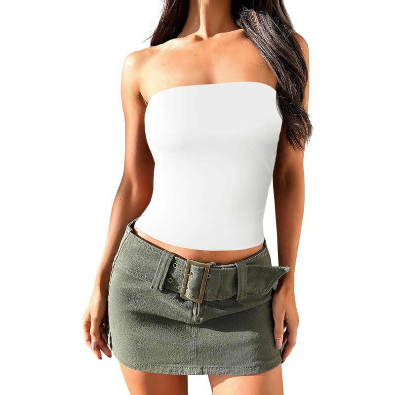 AURETOP Women's Summer Tube Tops Strapless