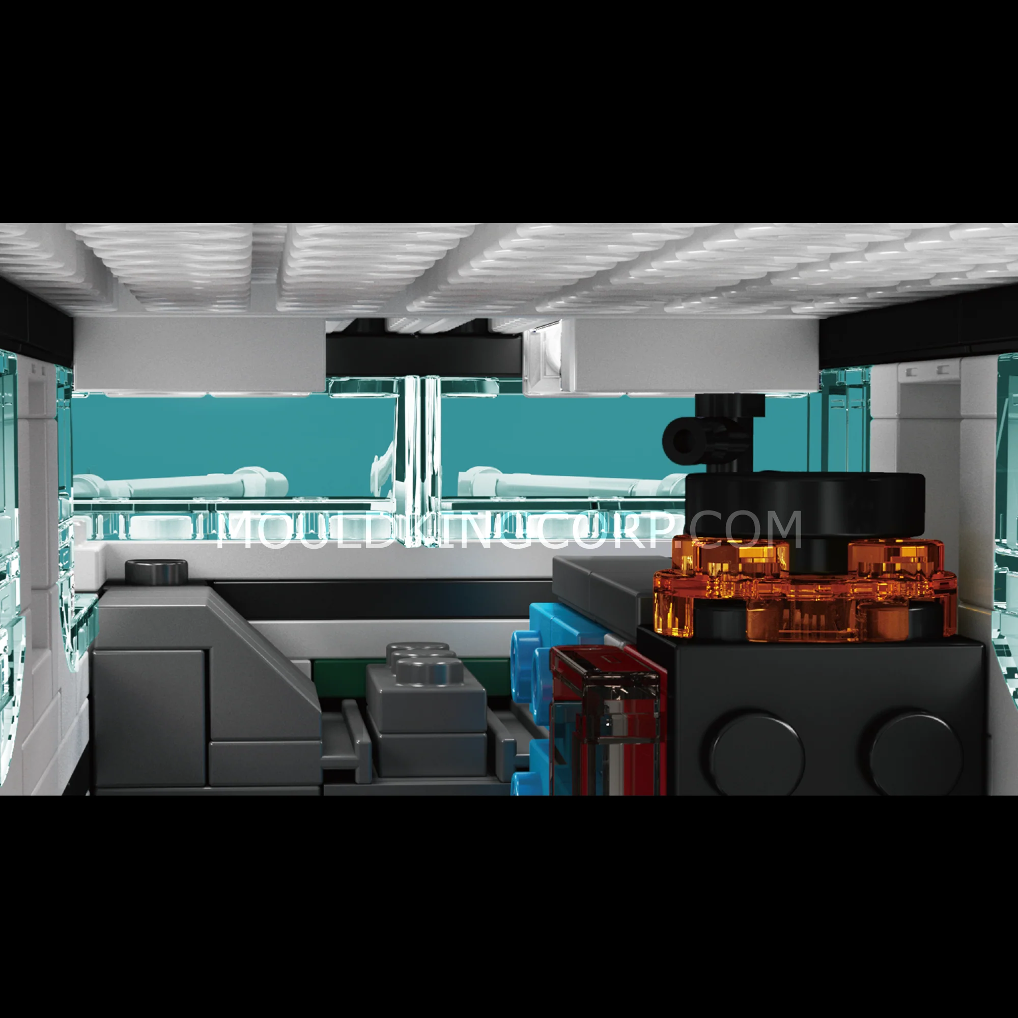 Mould King 10218 White Dolphin Yacht Building Set | 857 Pcs