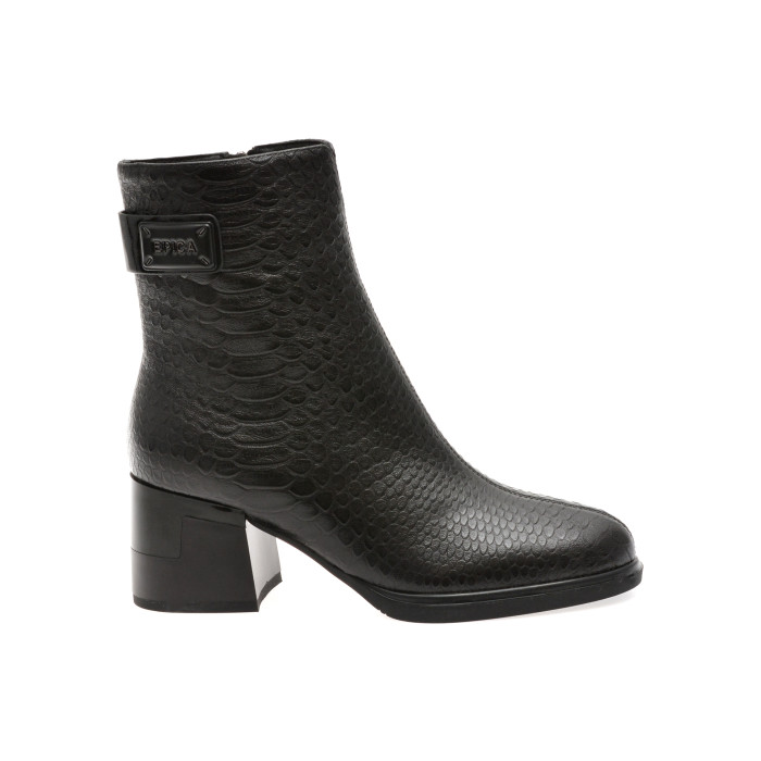Botine EPICA negre, 2727, din piele naturala