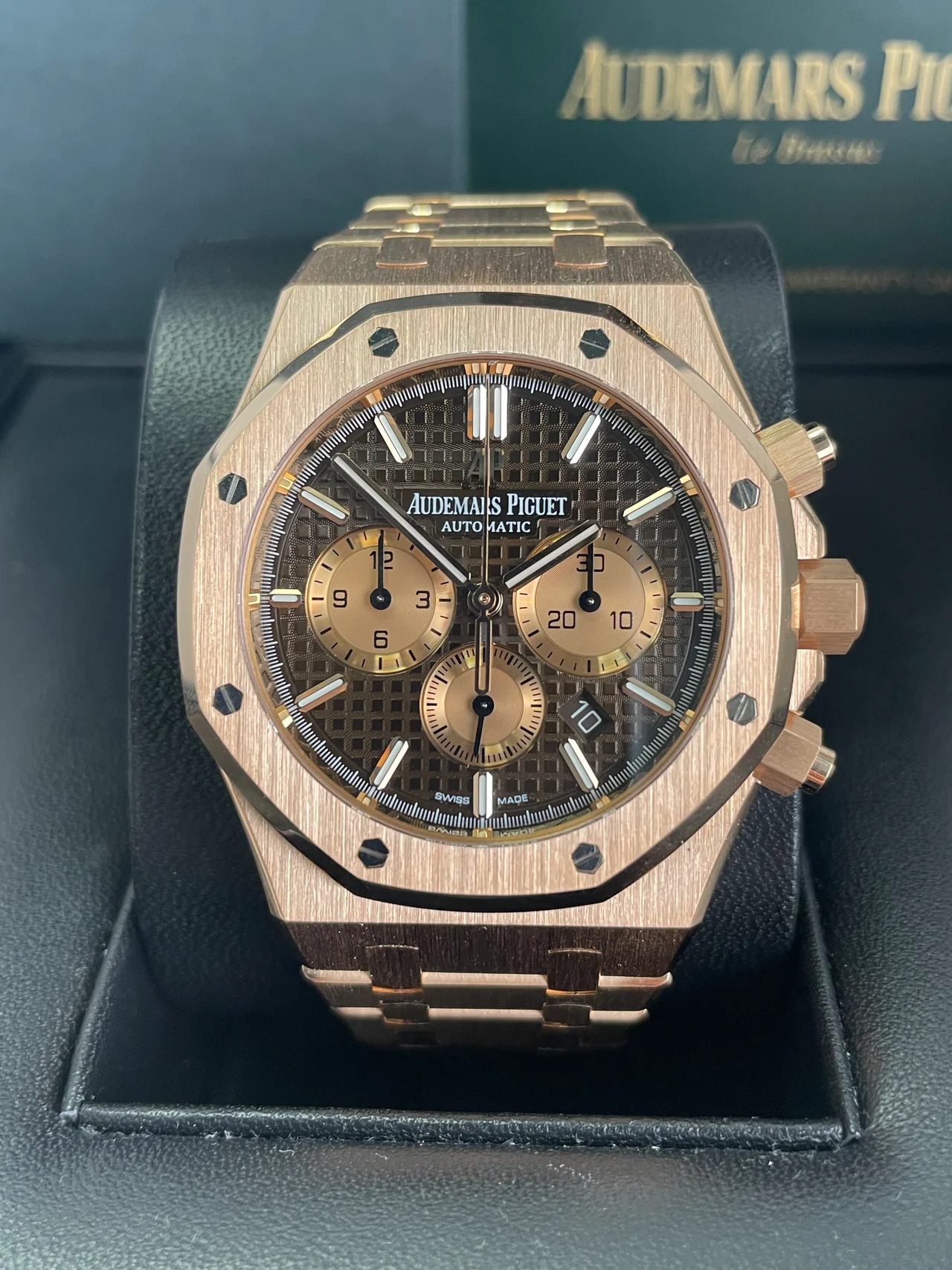 ROYAL OAK Pink Gold Brown Dial CHRONOGRAPH 41mm
