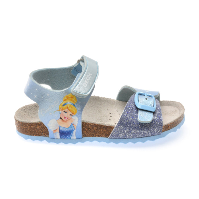 Sandale GEOX albastre, J558MG, din piele ecologica