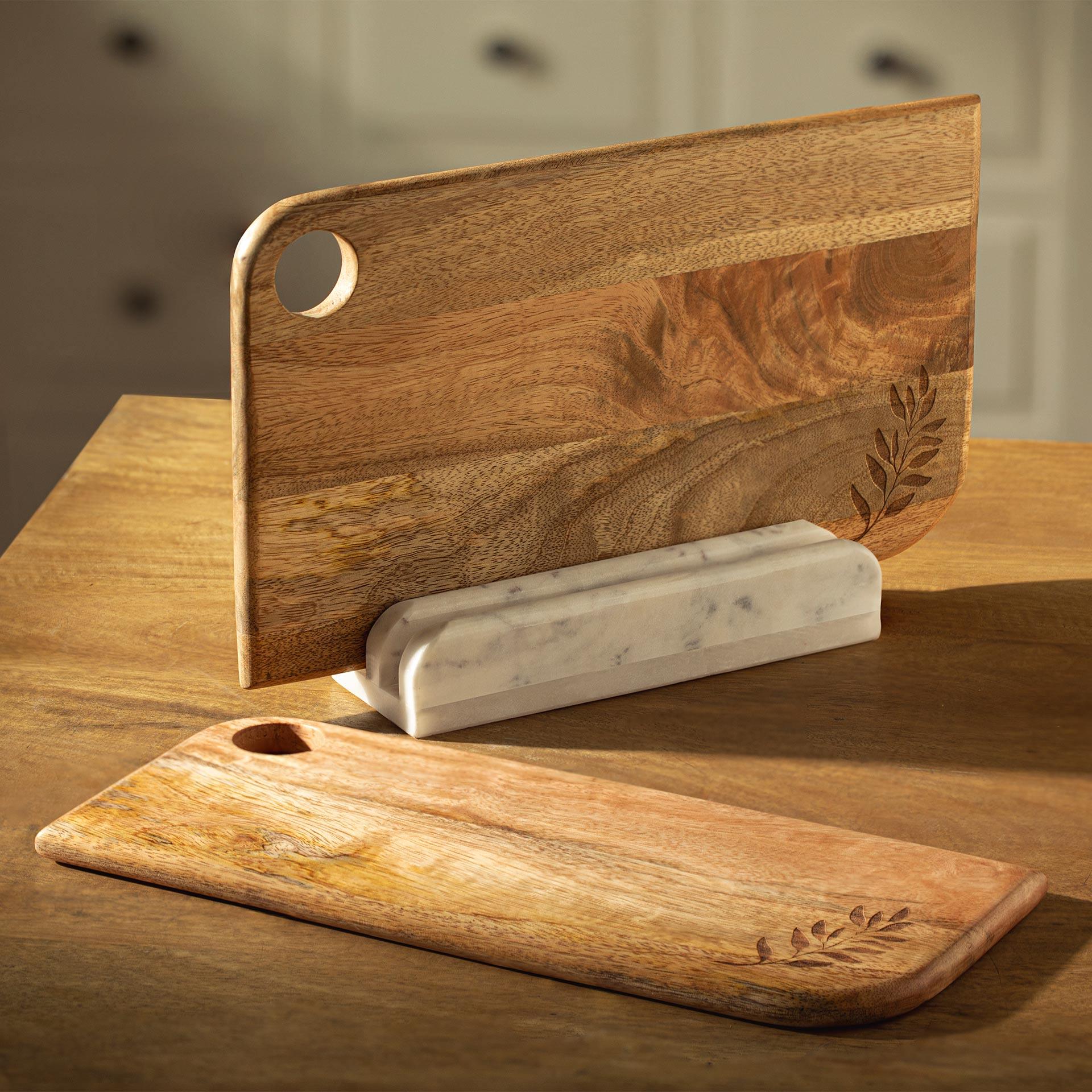 Wooden Chopping Board Set with Stand