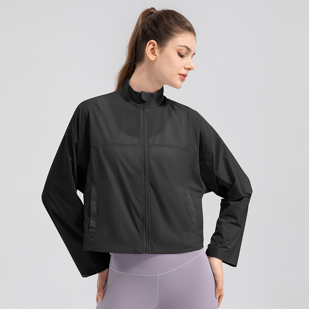 Women's summer sun protection clothing, UV protection, lightweight, breathable, long-sleeved, quick-drying, outdoor sports jacket