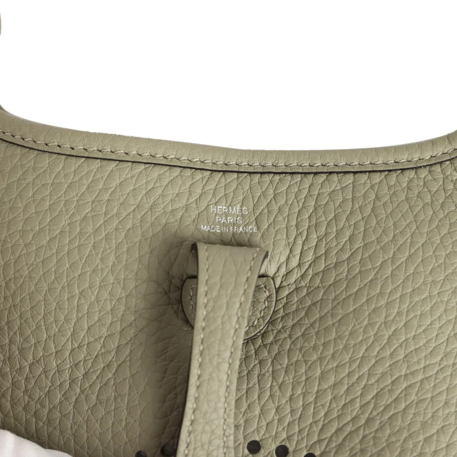 Hermes Evelyne TPM Sauge Clemence Palladium Hardware