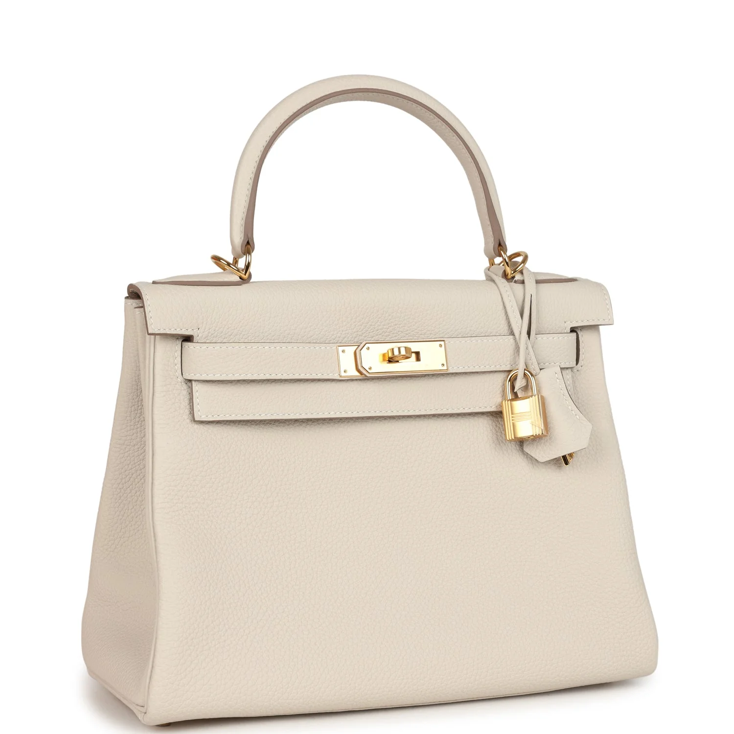 Hermes Kelly Retourne 28 Craie Togo Gold Hardware