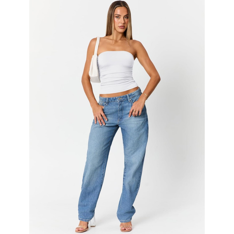 AURETOP Women's Tube Tops Cute Summer Sexy Bandeau Going Out