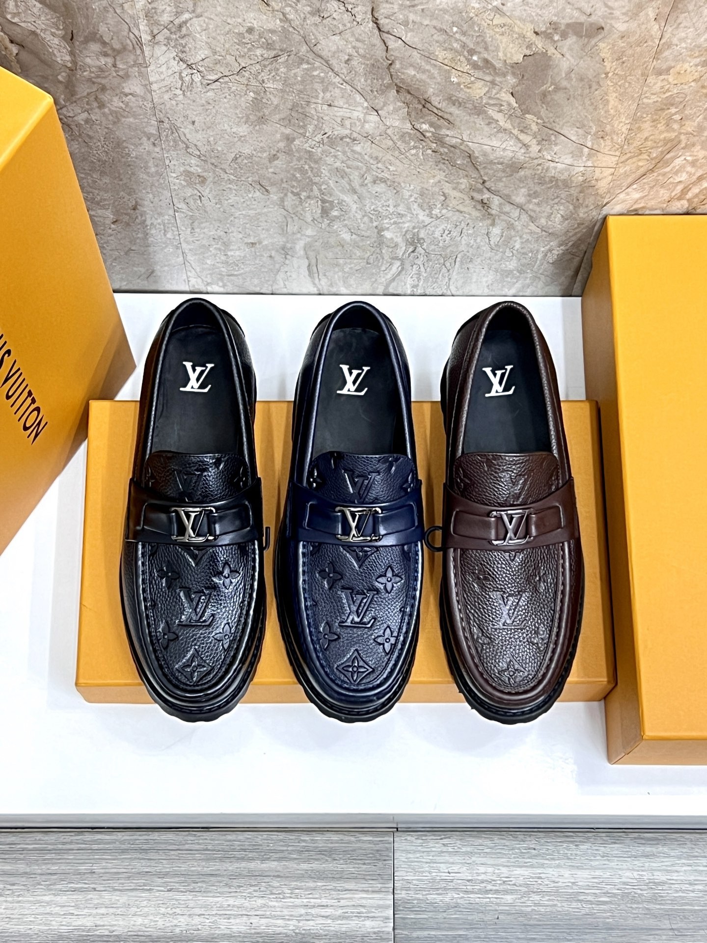 L X V Men's new high qualityLoafers detail 9