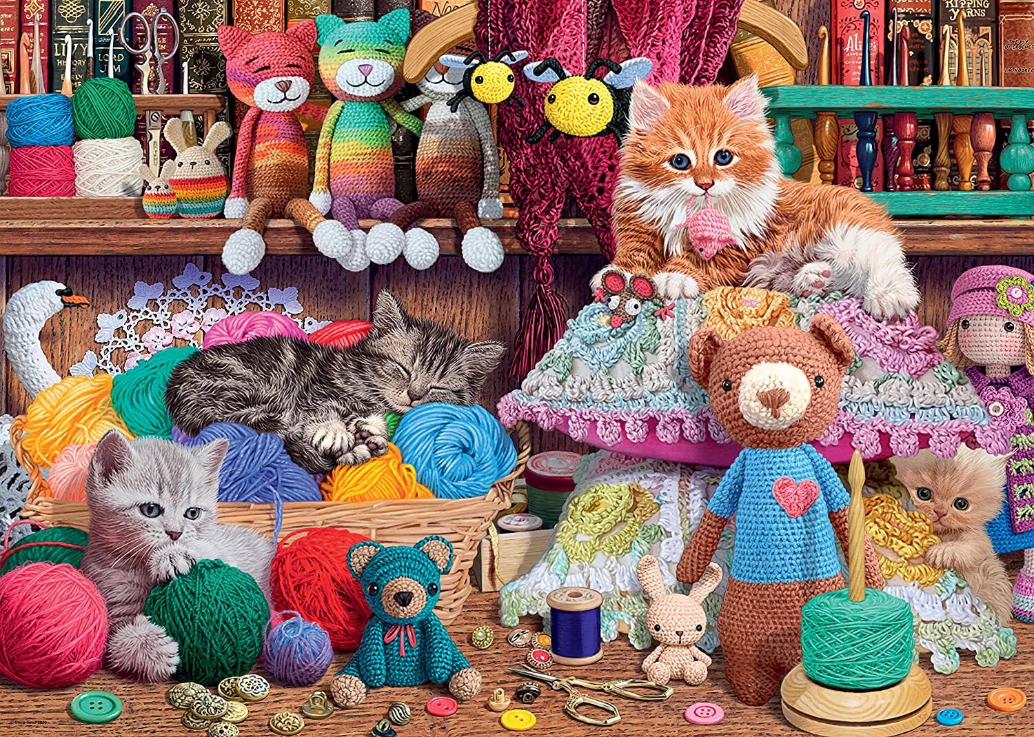 Knitty Kitty 1000 Piece Puzzle