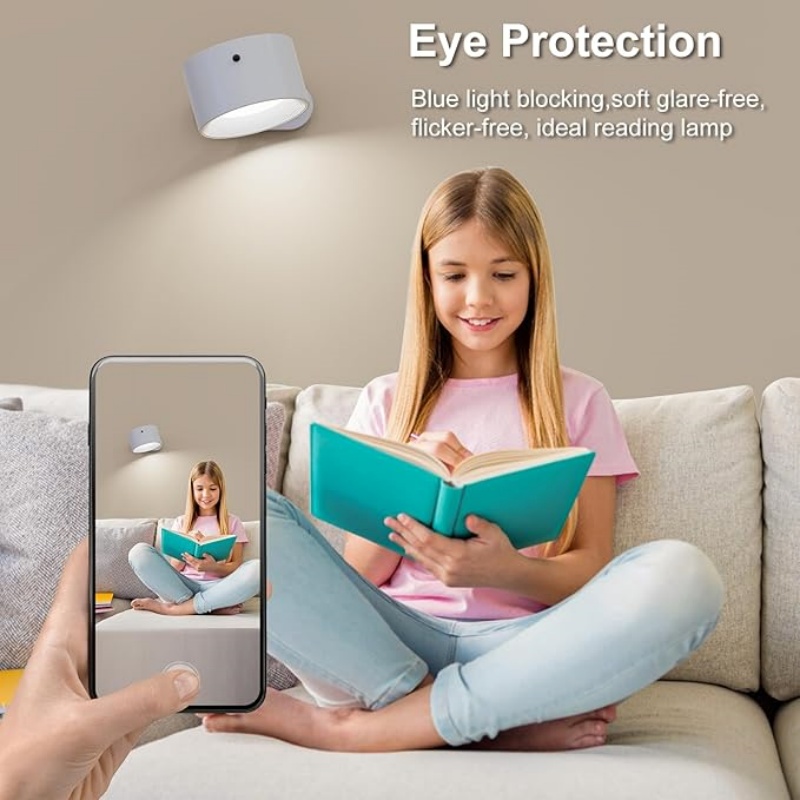 WALLARTISAN 3PACK Romote LED Wall Sconce - Rechargeable Wall Light