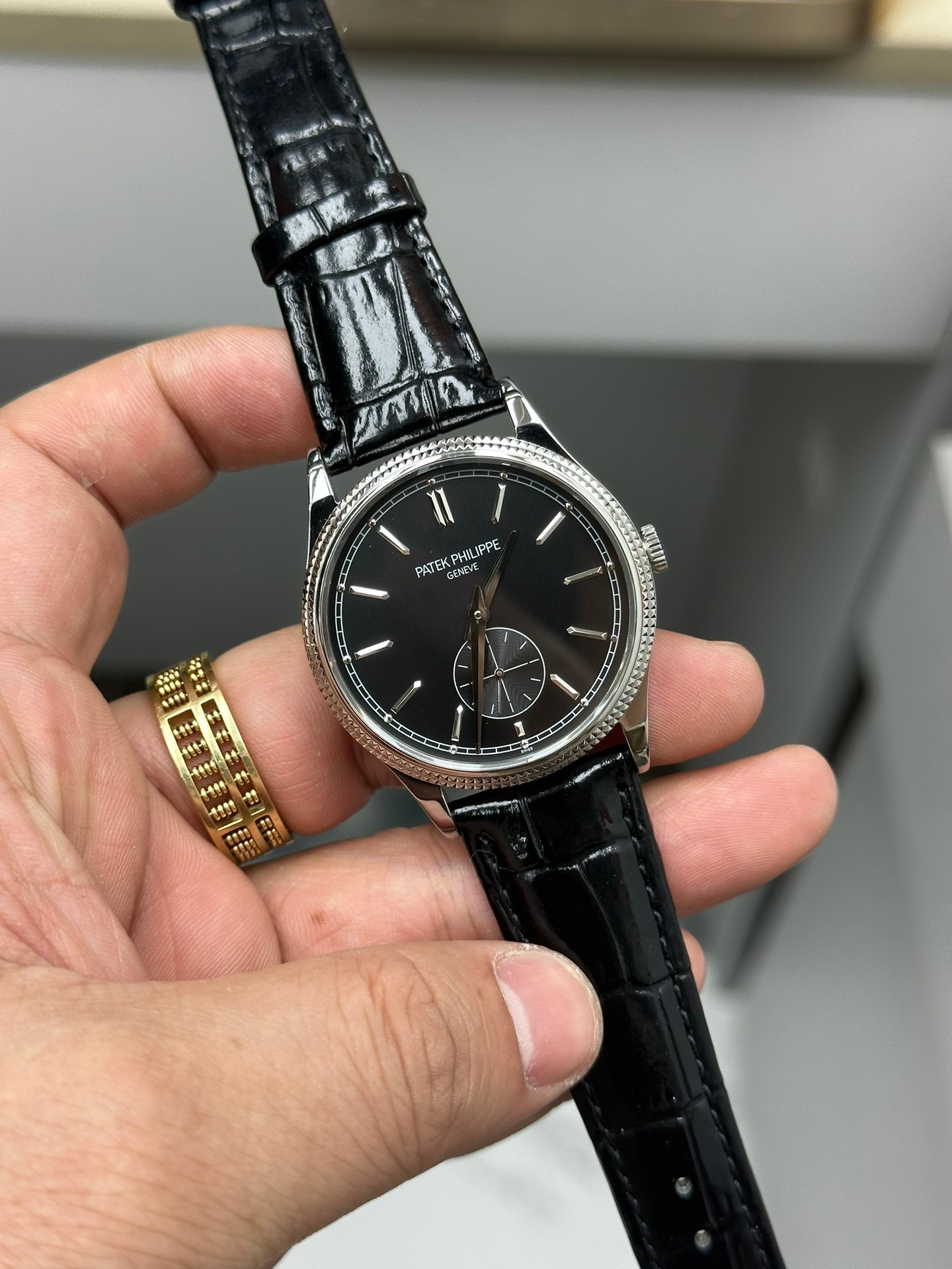Patek Philippe Calatrava White Gold 6119G 001 Replica Watch