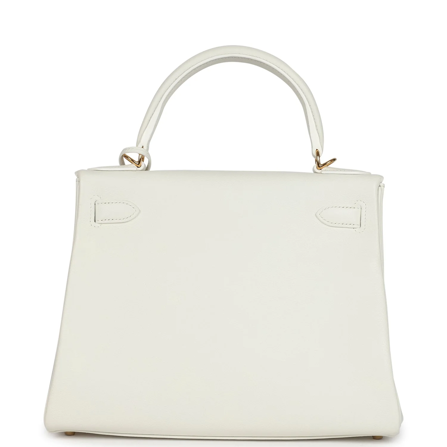 Hermes Kelly Retourne 28 White Evercolor Gold Hardware