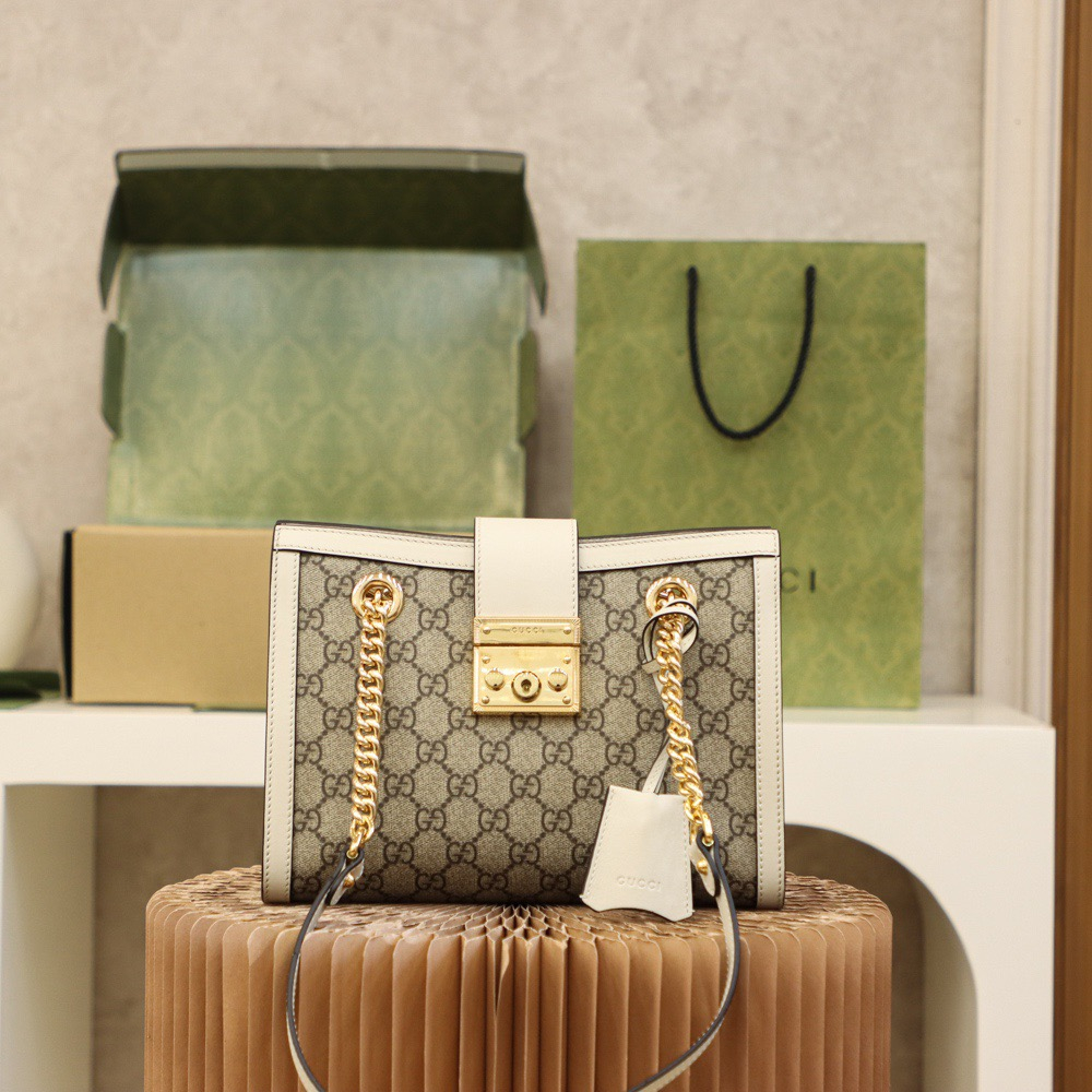 Gucci GG Supreme Padlock Women Shoulder Bags Size 26*18*10cm