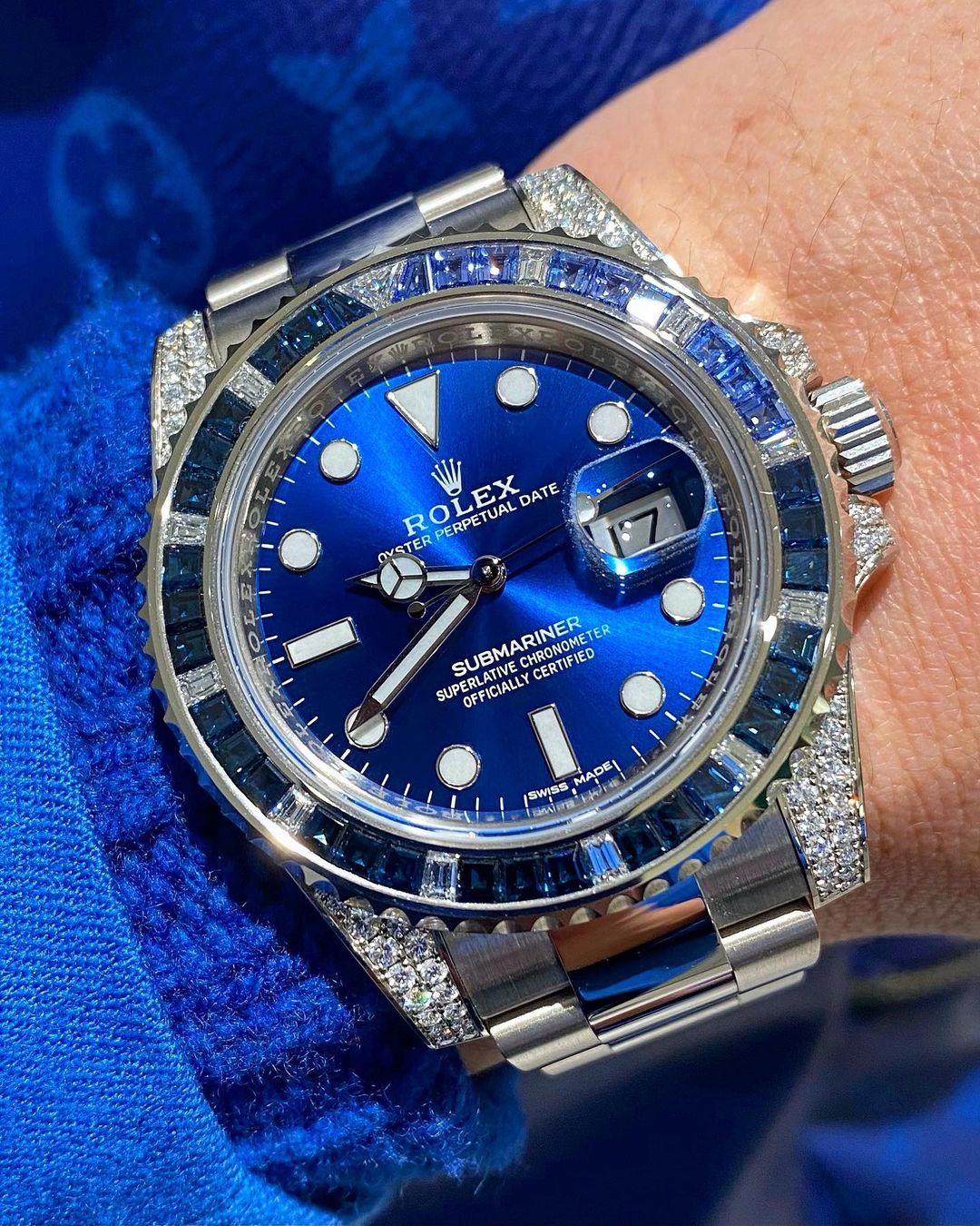 Rolex Submariner Date 18K White Gold Diamonds 116659 SABR