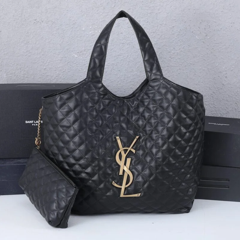 Ysl Icare Maxi Shopping Bag With Wallet