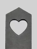 DOMINIX Deluxe Leather Heart Slapper Paddle