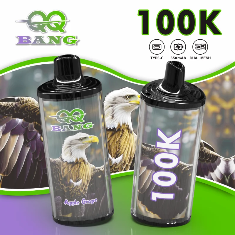 QQ BANG 100K Puffs | Sigaretta Elettronica Shisha Ricaricabile con Dual Mesh e Luce RGB