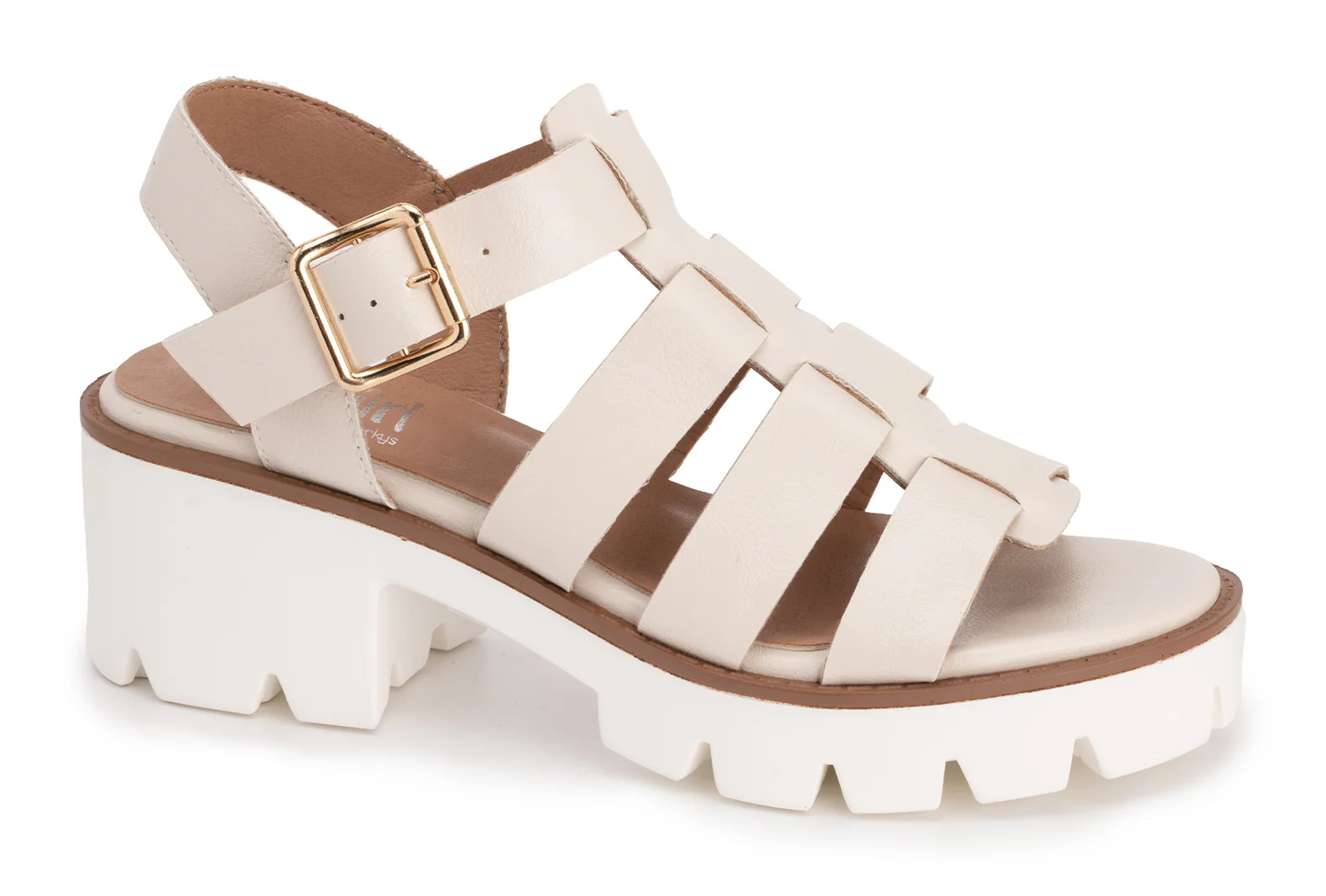 Fisher Sandal Wedge 鈥?Ivory