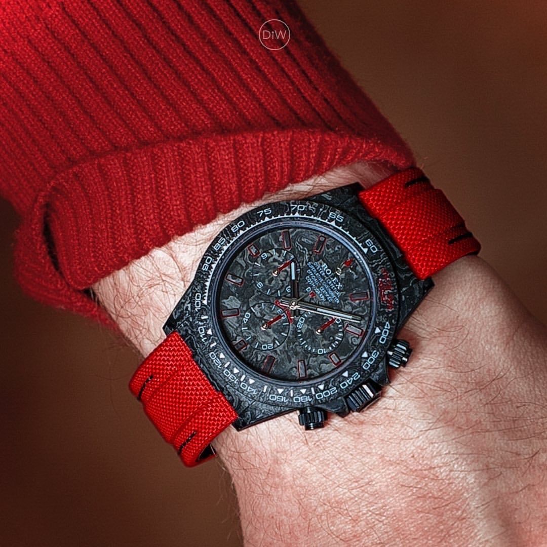 Rolex DiW NTPT Carbon Daytona RED EDITION UNIQUE Piece
